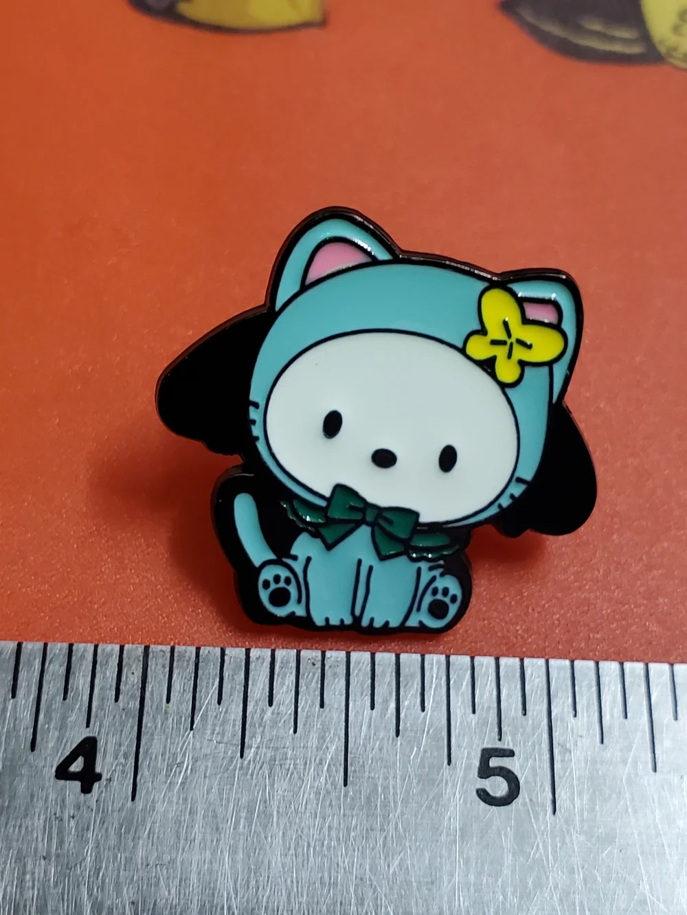 Turquoise Cute Cat Enamel Pin - Fashion Jewelry Accessory
